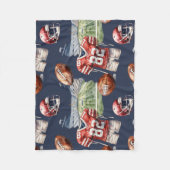 Football apparatuurpatroon fleece deken (Voorkant)