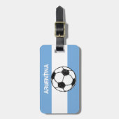 Football, Argentinië Bagagelabel (Voorkant verticaal)