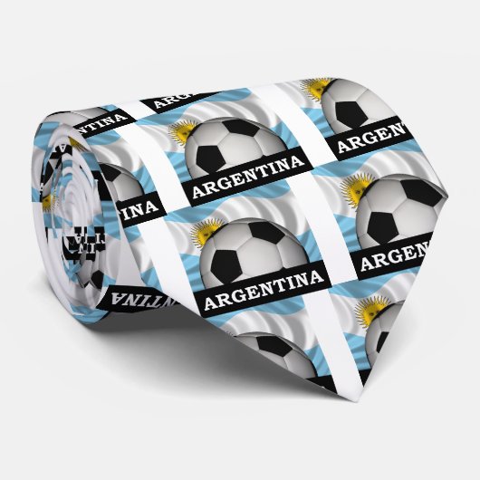 Football Argentinië Stropdas (Opgerold)