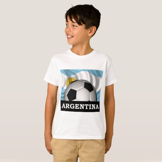 Football Argentinië T-shirt (Voorkant volledig)