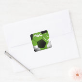 Football around the World Vierkante Sticker (Envelop)