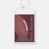 Football Art Bedankt Coach Cadeaulabel (Voorkant)