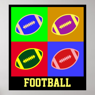 Football Art. Poster