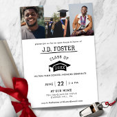 Football Atleet Afstuderen Aankondiging