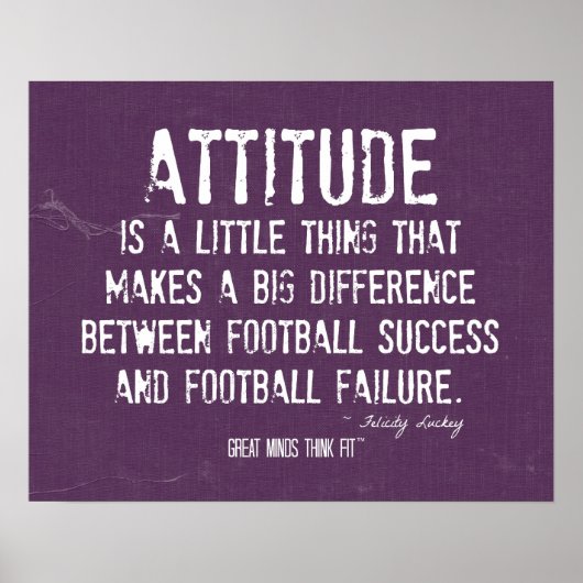 Football Attitude Poster (Voorkant)
