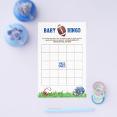 Football Baby BINGO Baby shower spel Flyer (Enkel)