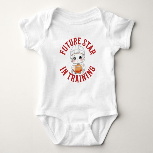 Football Baby Bodysuit, Football Gift Romper (Voorkant)