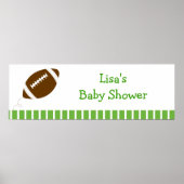 Football Baby Boy Aangepaste banner Poster (Voorkant)
