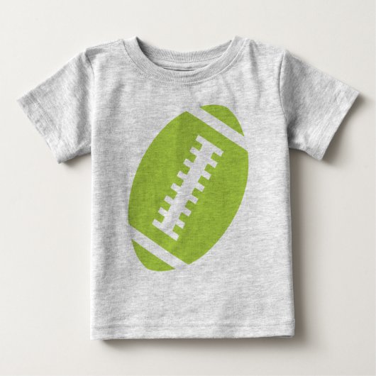 FOOTBALL BABY Gray | Front Lime Green Football (Voorkant)