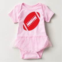 FOOTBALL BABY roze Tutu | Rode Football vooraan