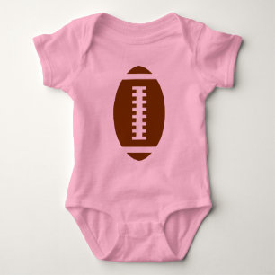 FOOTBALL BABY Roze Voorzijde Football Graphic Romper