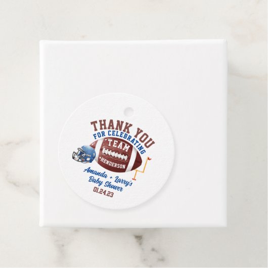 Football Baby shower Bedankjes Labels (In situ)