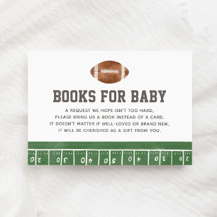 Football Baby shower Boeken voor Baby Informatiekaartje