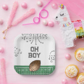 Football Baby shower Borden | Footballs douche Papieren Bordje (Feest)