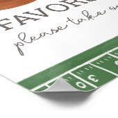 Football Baby shower Favorieten Sign Poster (Hoek)