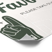 Football Baby shower gunsten Poster (Hoek)