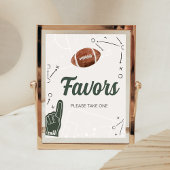 Football Baby shower gunsten Poster