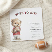 Football Baby Shower Invitation | Born to Win Save The Date