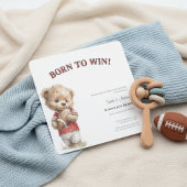 Football Baby Shower Invitation | Born to Win  Save The Date