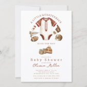 Football Baby Shower Invitation Kaart (Voorkant)