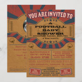  Football Baby shower Kaart (Voorkant / Achterkant)