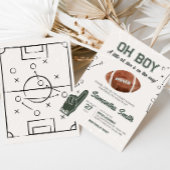Football Baby shower Kaart