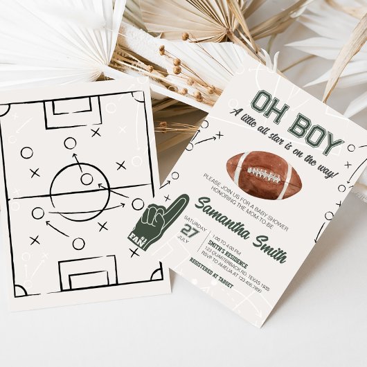 Football Baby shower Kaart