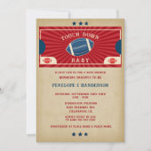  Football Baby shower Kaart (Voorkant)