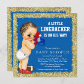 Football Baby shower Kaart (Voorkant / Achterkant)