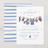 Football Baby shower Kaart (Voorkant / Achterkant)