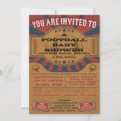  Football Baby shower Kaart (Voorkant)