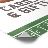 Football Baby shower Kaarten en geschenken teken Poster (Hoek)
