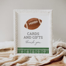 Football Baby shower Kaarten en geschenken teken