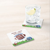 Football Baby shower Kartonnen Onderzetters (Insitu)