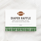 Football Baby shower Luier Raffle Ticket Informatiekaartje