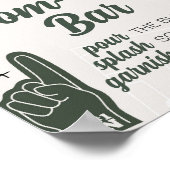 Football Baby shower Moeder Osa Bar Poster (Hoek)