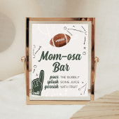 Football Baby shower Moeder Osa Bar Poster