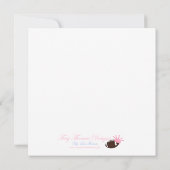 Football Baby shower, onze linebacke.. Kaart (Achterkant)