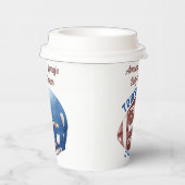 Football Baby shower Papieren Bekers (Rechts)