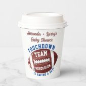 Football Baby shower Papieren Bekers (Voorkant)