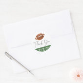 Football Baby shower Ronde Sticker (Envelop)