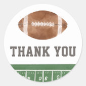 Football Baby shower Ronde Sticker (Voorkant)