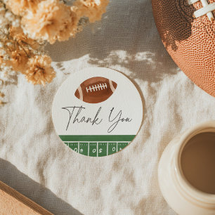 Football Baby shower Ronde Sticker