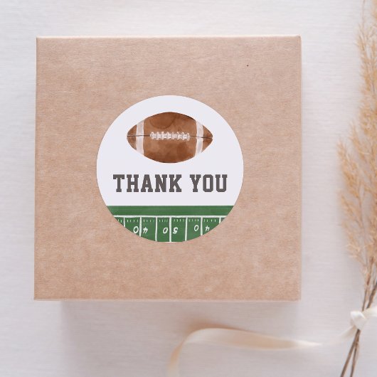 Football Baby shower Ronde Sticker