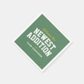 Football baby shower schattig achterklep gepersona servet (Hoek)