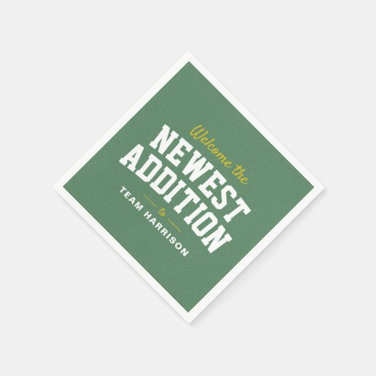 Football baby shower schattig achterklep gepersona servet (Hoek)