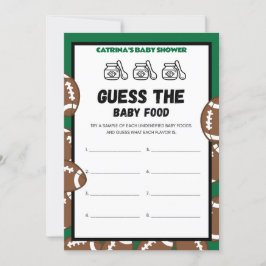 Football Baby shower spel, Voetbal - bewerkbare na Kaart