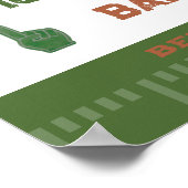 Football Baby shower Tailgate koppels Spel Dag Poster (Hoek)