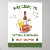 Football Baby shower Tailgate koppels Spel Dag Poster (Voorkant)