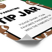 Football Baby shower teken Poster (Hoek)